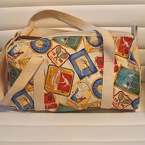 FABRIC TENNIS THEMED PURSE